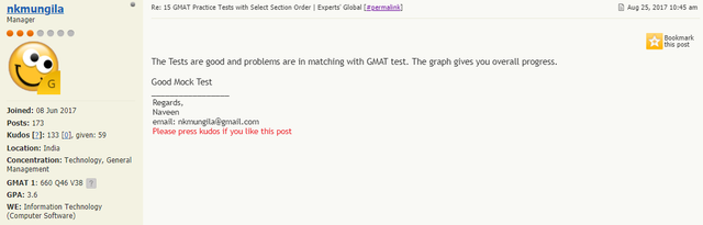 Feedback for Experts Global GMAT Mocks
