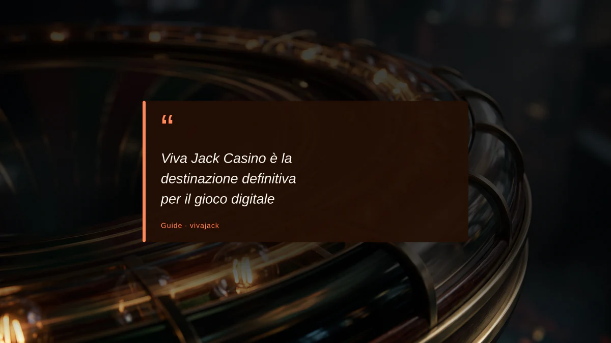 Viva Jack Casino è la destinazione definitiva per il gioco digitale