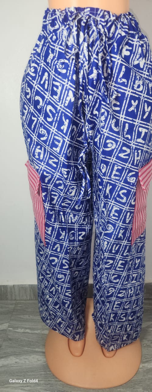 Ankara and Aso Oke Cargo Pants