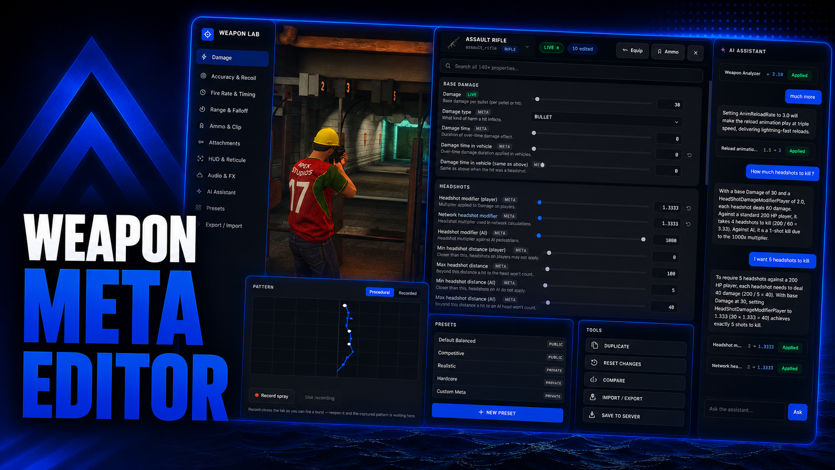 Apex | Weapon Meta Editor