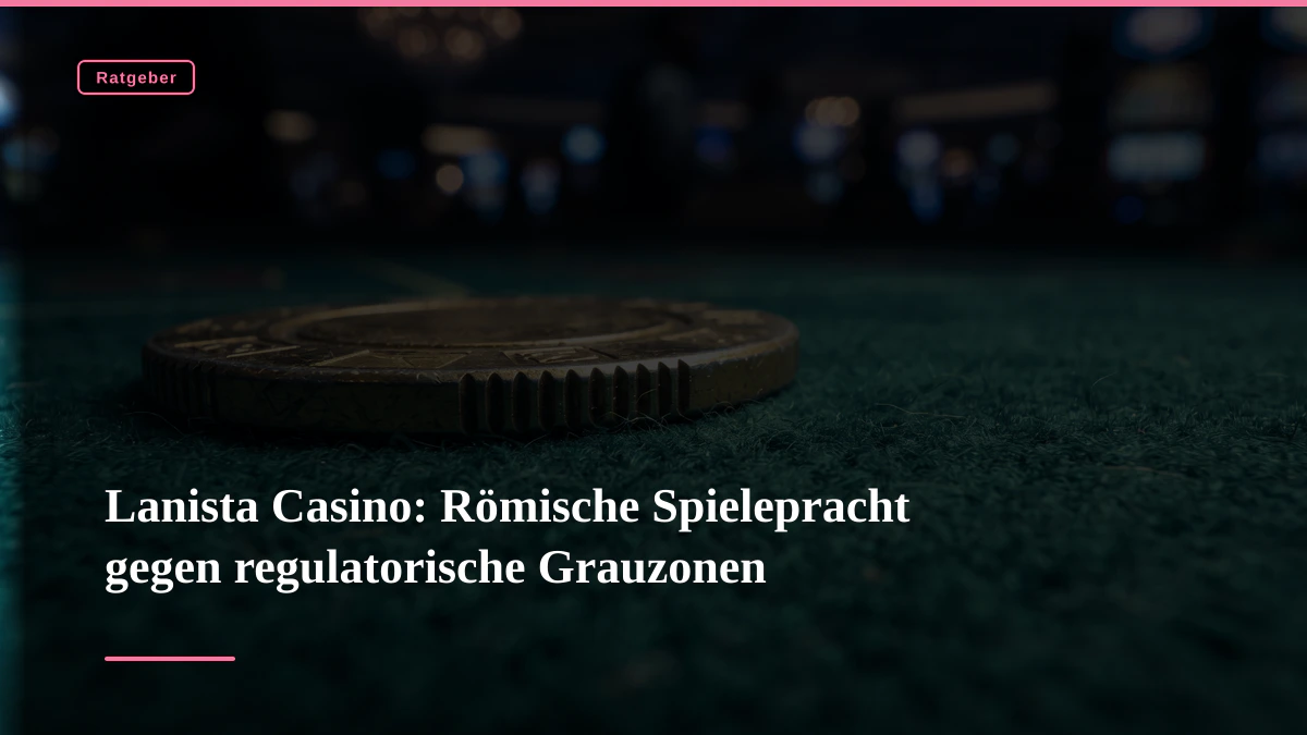 Lanista Casino: Römische Spielepracht gegen regulatorische Grauzonen