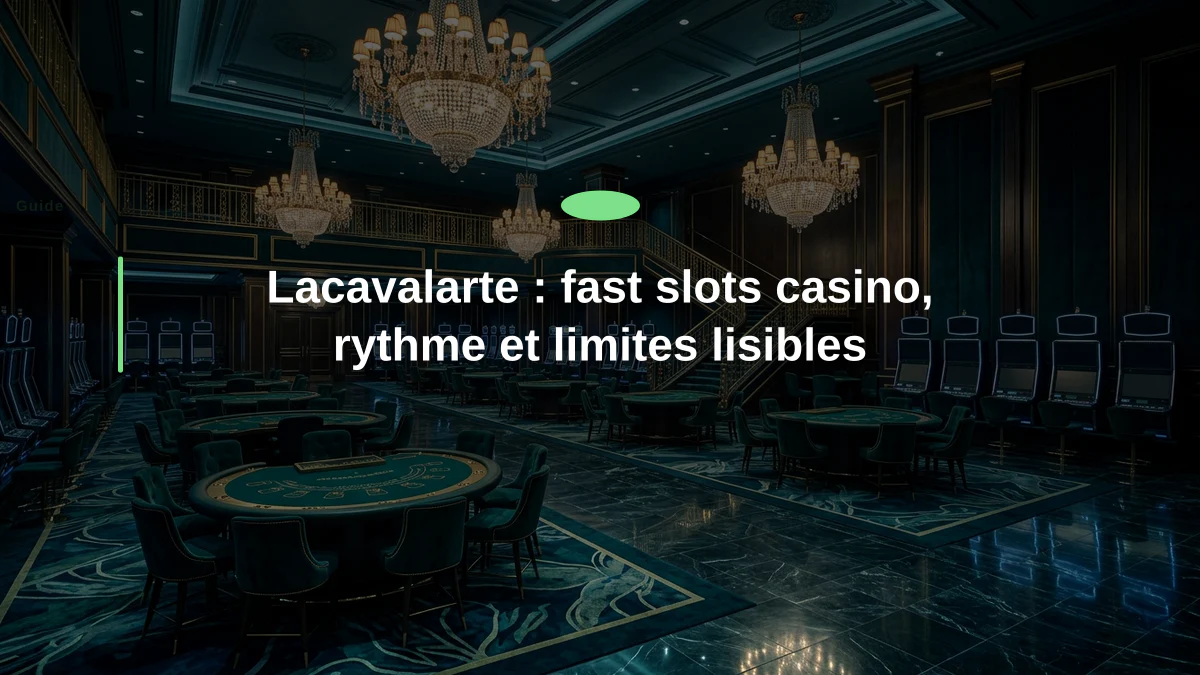 Lacavalarte : fast slots casino, rythme et limites lisibles
