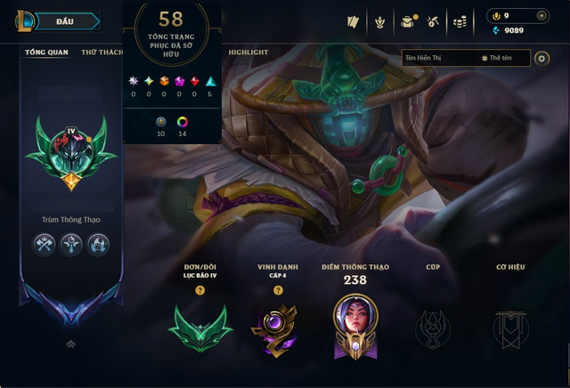 Acc LMHT # - Khung Lục Bảo