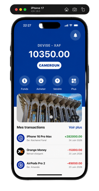 Application Kalmos sur mobile - Paiement sécurisé Mobile Money Cameroun