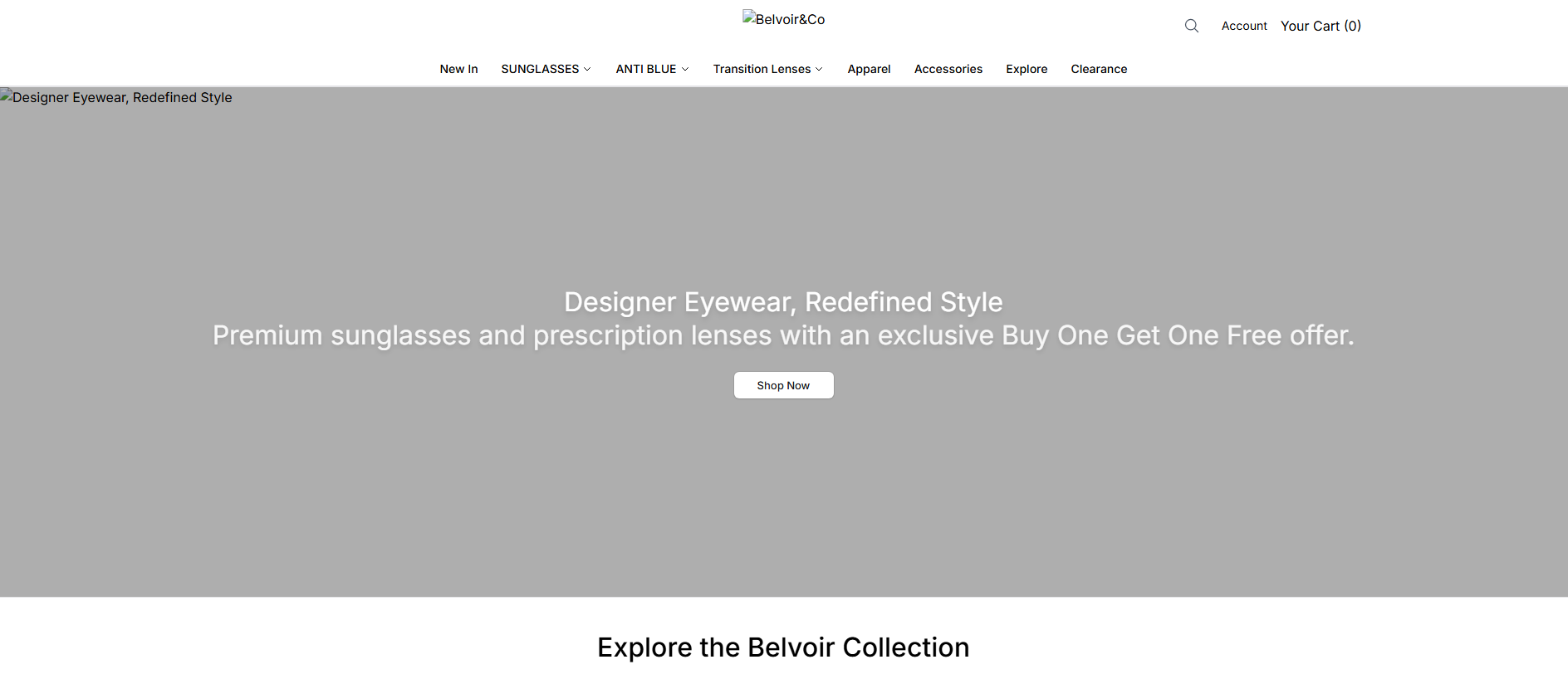 Stored capture of belvoircoonline.shop