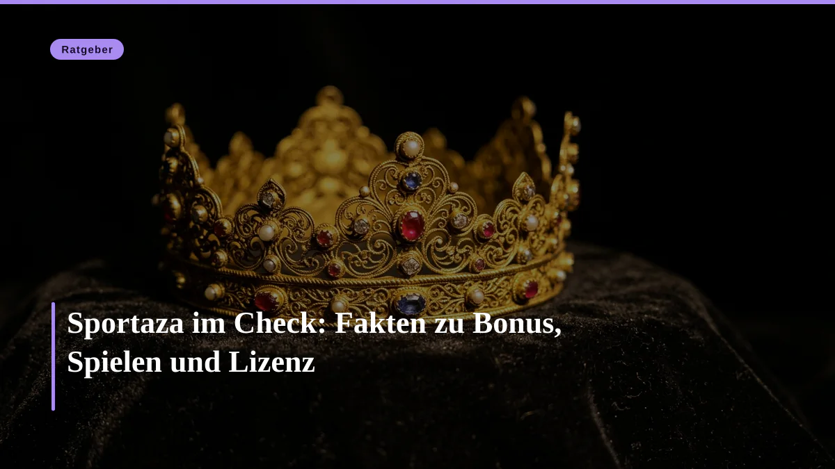 Sportaza im Check: Fakten zu Bonus, Spielen und Lizenz