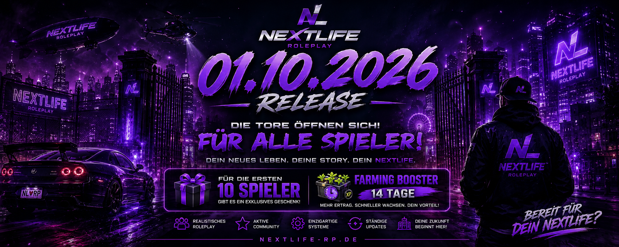 🚨 NextLife Roleplay – Der Release steht fest!