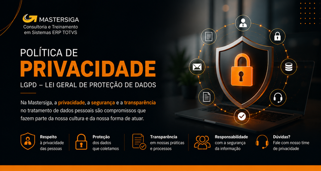 Política de Privacidade e LGPD - Mastersiga Consultoria