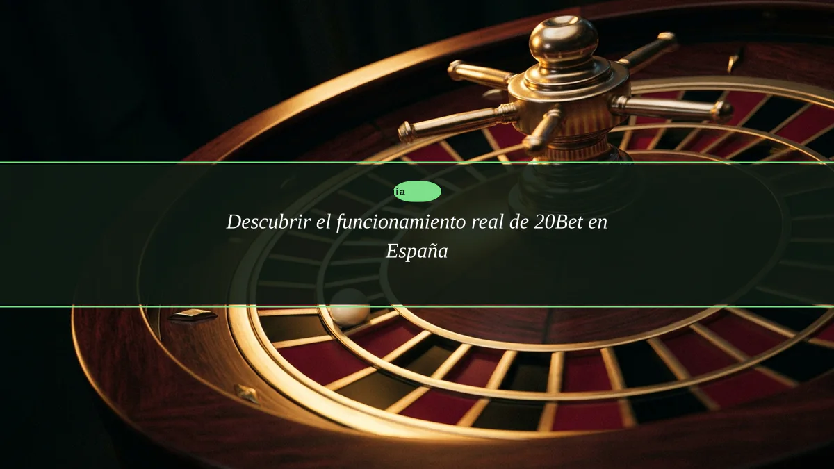 Descubrir el funcionamiento real de 20Bet en España