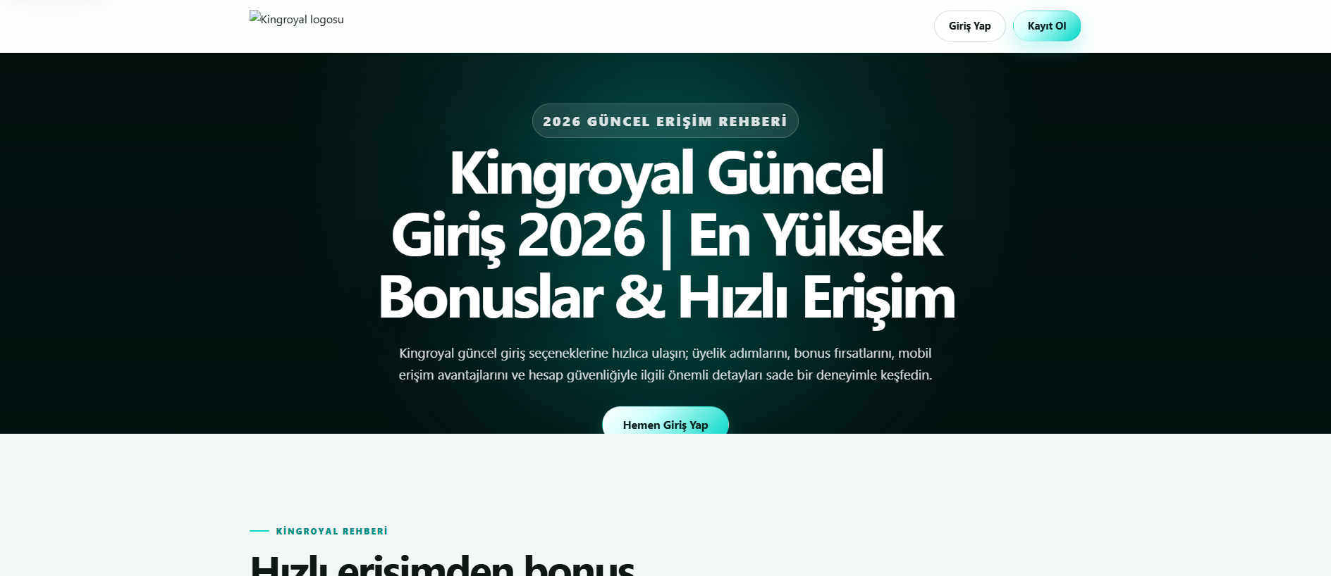 Forensic screenshot of m.kinqroyalgirisim2026.icu showing the phishing page layout