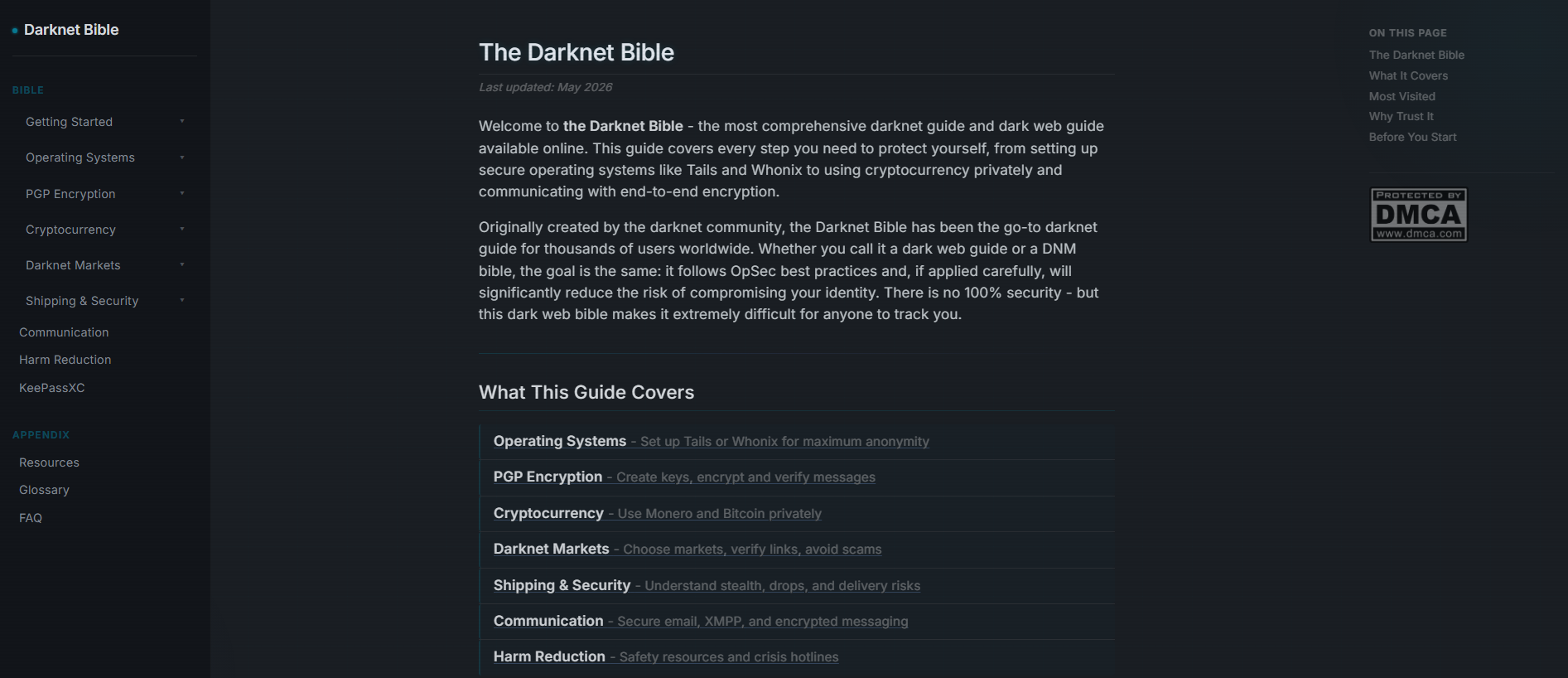 Stored capture of darknetbible.net
