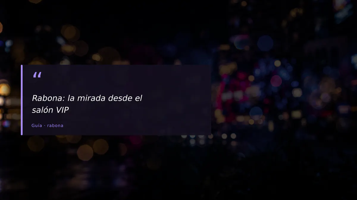 Rabona: la mirada desde el salón VIP