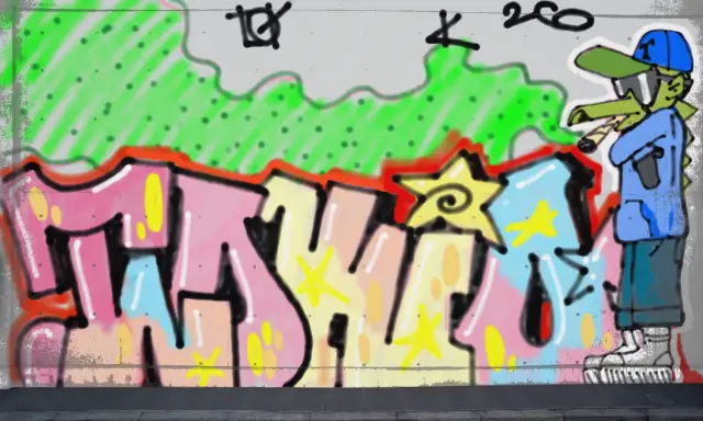 Graffiti artwork by Bab