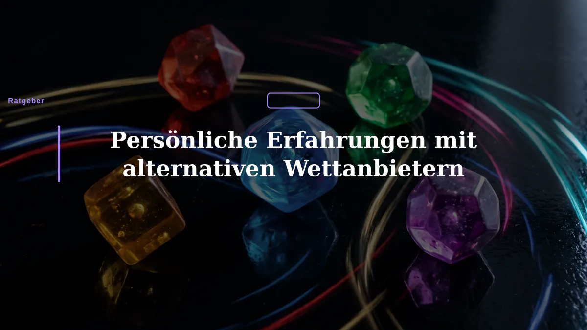 Persönliche Erfahrungen mit alternativen Wettanbietern