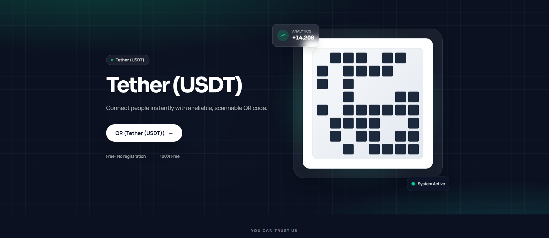Stored capture of usdt.qr-global.com