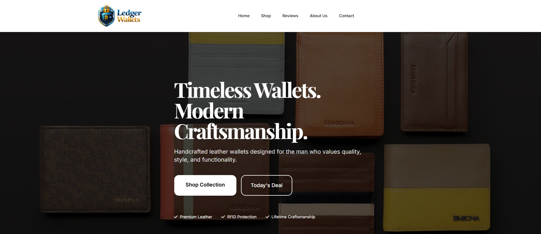 Screenshot of ledgerwallets.live