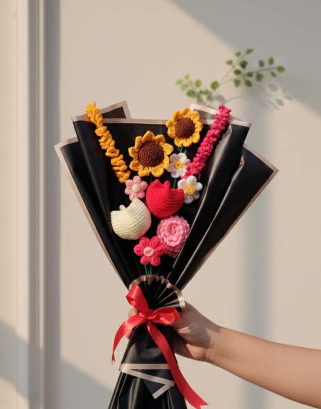 Personalized Crochet Bouquet