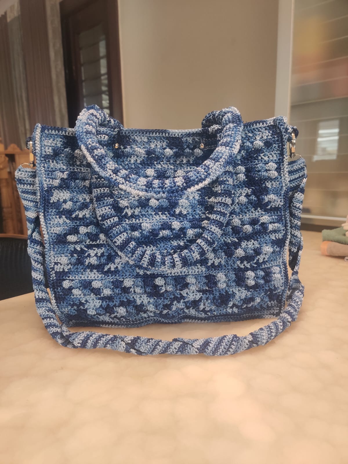 Creative Crochet 24 Blue Mix Color Bag