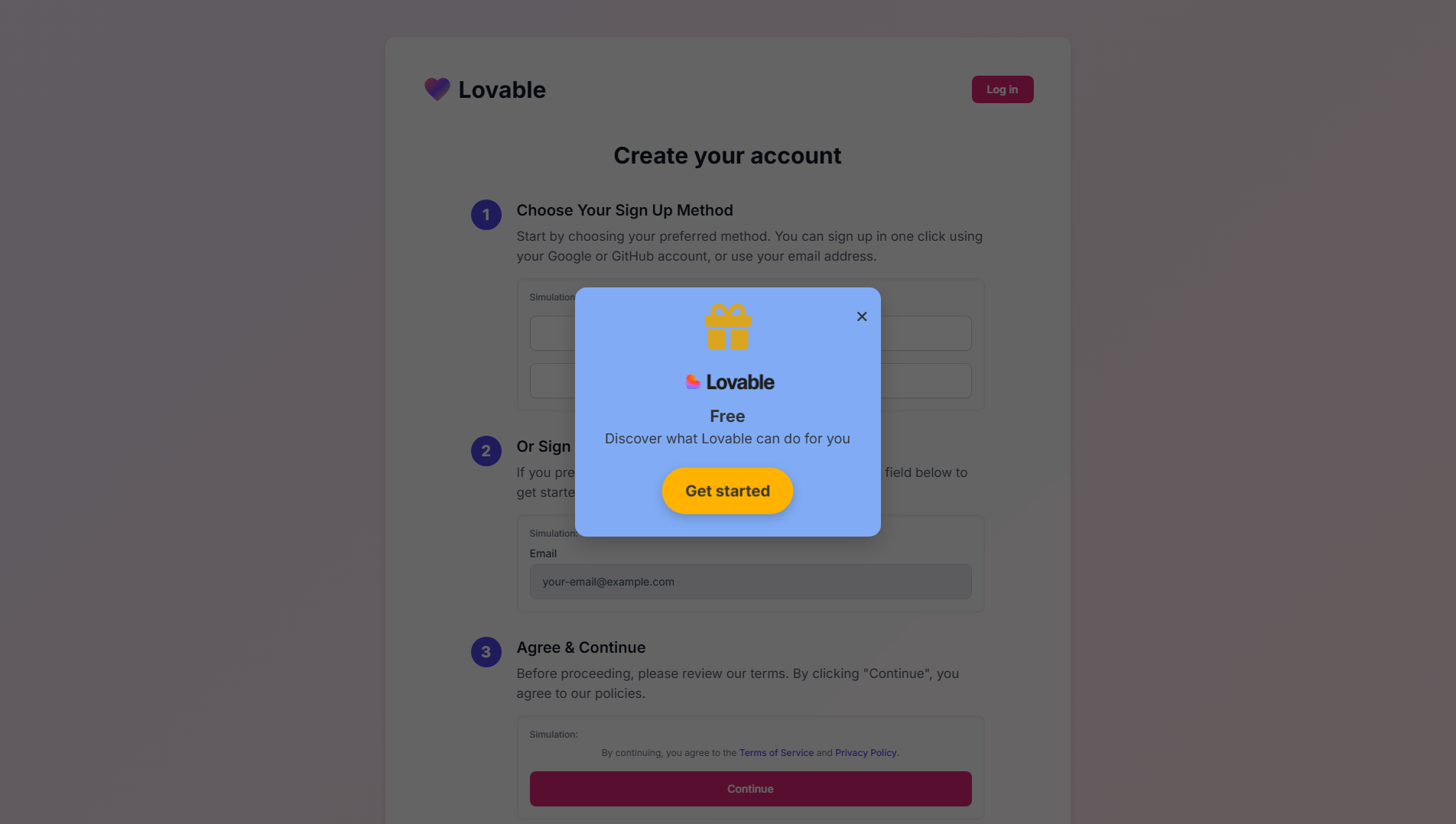 Screenshot of lovable-dev.ai