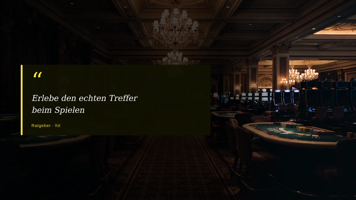 Erlebe den echten Treffer beim Spielen