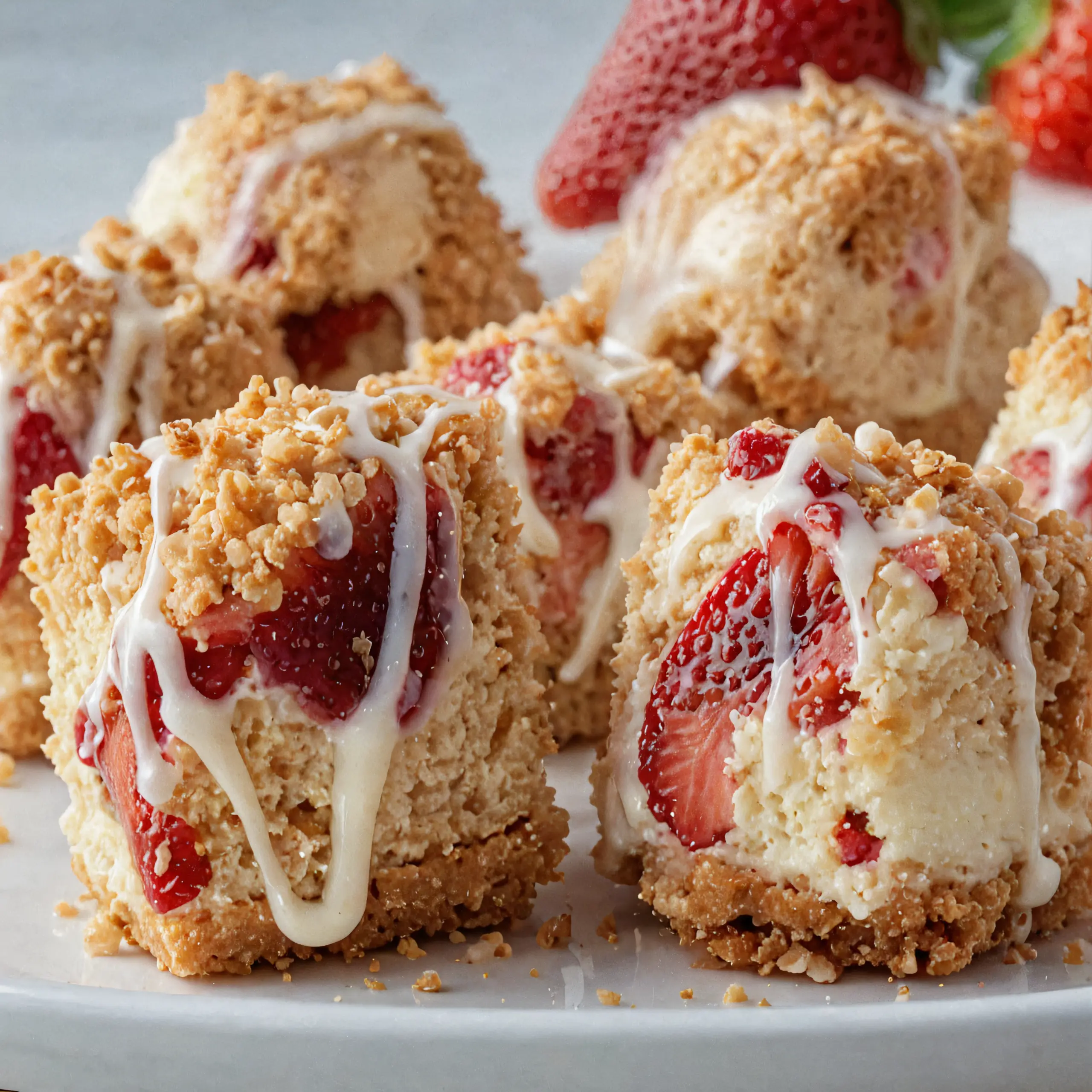 Strawberry Cheesecake Crunch Bites Recipe