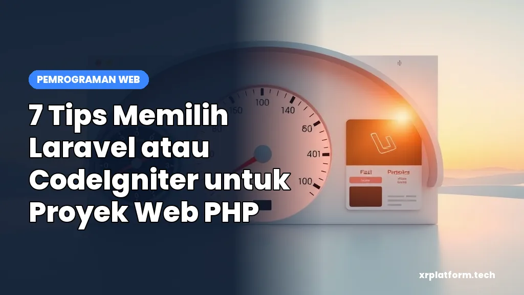 7 Tips Memilih Laravel atau CodeIgniter untuk Proyek Web PHP 7 Tips Memilih Laravel atau CodeIgniter untuk Proyek Web PHP: studio minimalis speedometer performa situs