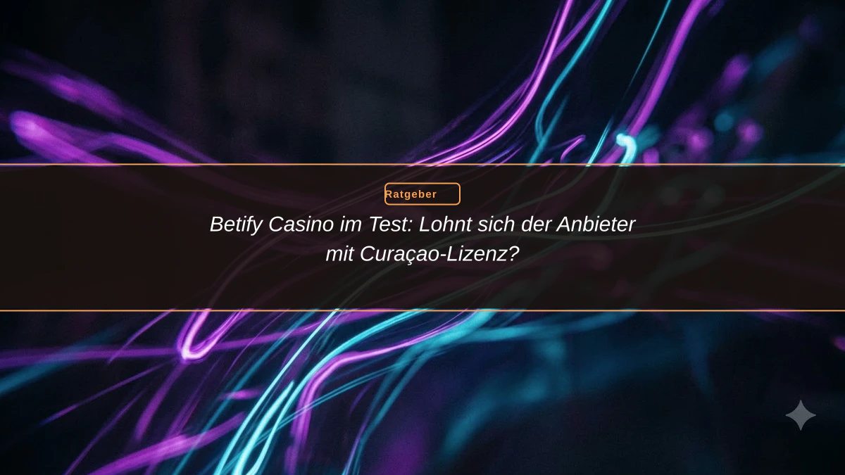 Betify Casino im Test: Lohnt sich der Anbieter mit Curaçao-Lizenz?