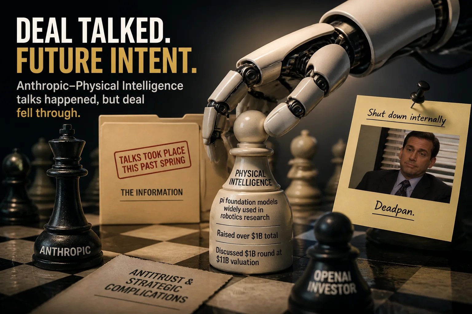 The rumor mill went wild this weekend with claims that Anthropic was acquiring Physical Intelligence (https://www.pi.website/), but CEO…