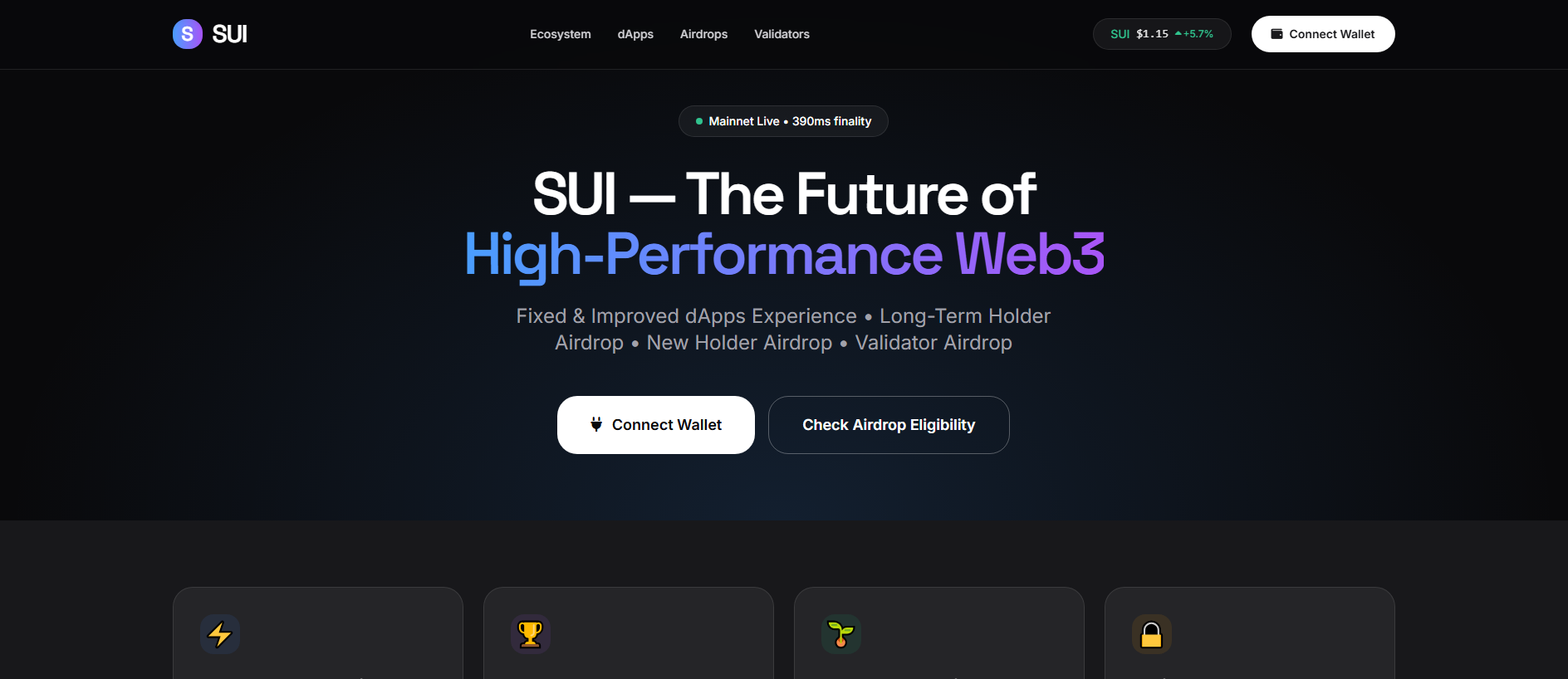 Screenshot of suiwebinteractionhub.live