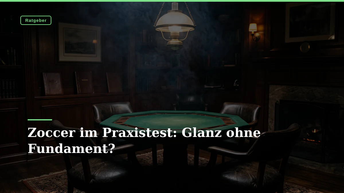 Zoccer im Praxistest: Glanz ohne Fundament?