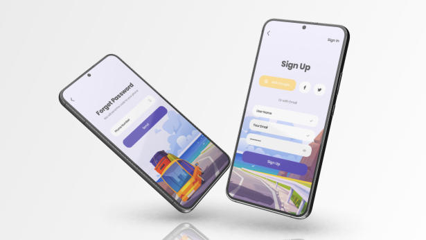 Android App Presentation Mockup - Mobile Mockup Promo