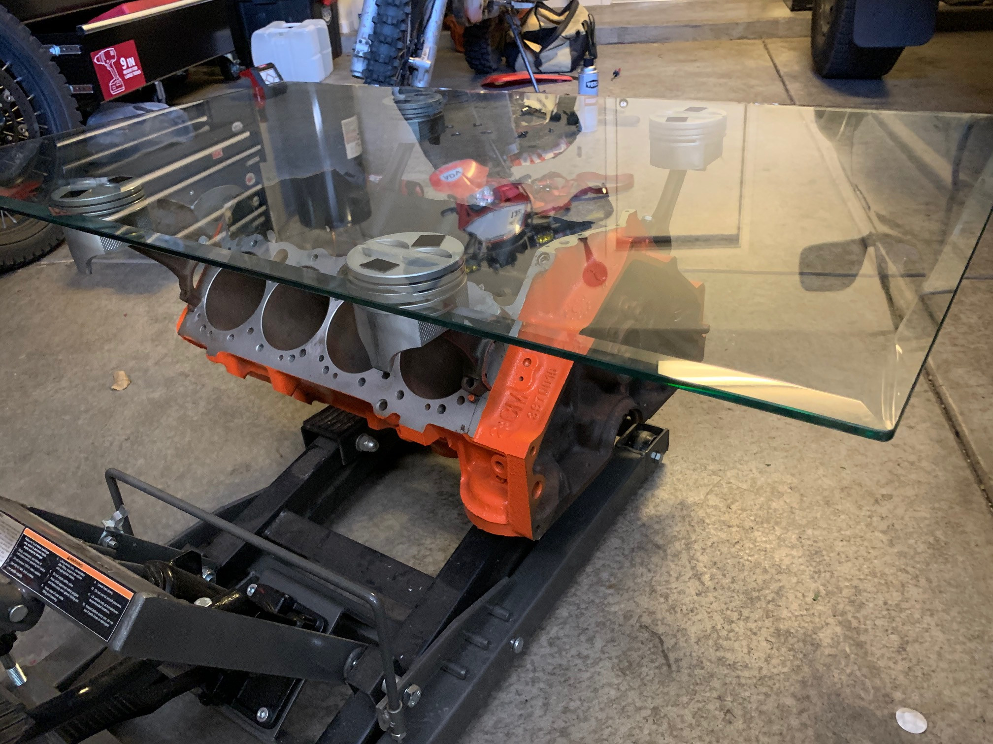 Sold - Engine Block Coffee Table - SOLD | Adventure Rider