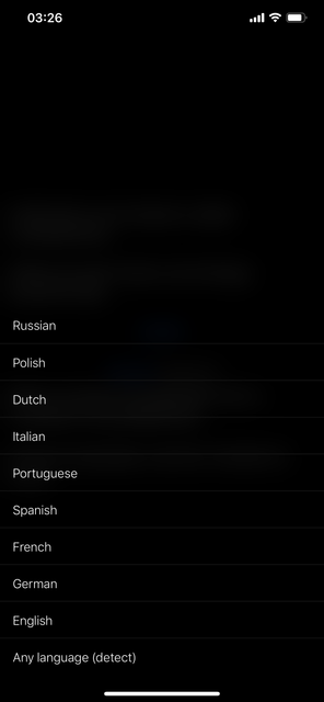 Pick language