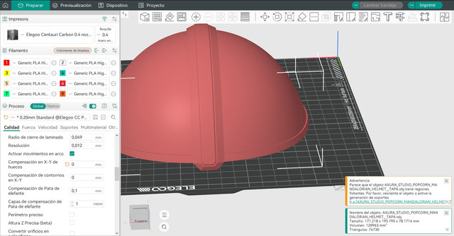 Error 3 AXURA STUDIO POPCORN MANDALORIAN HELMET TAPA