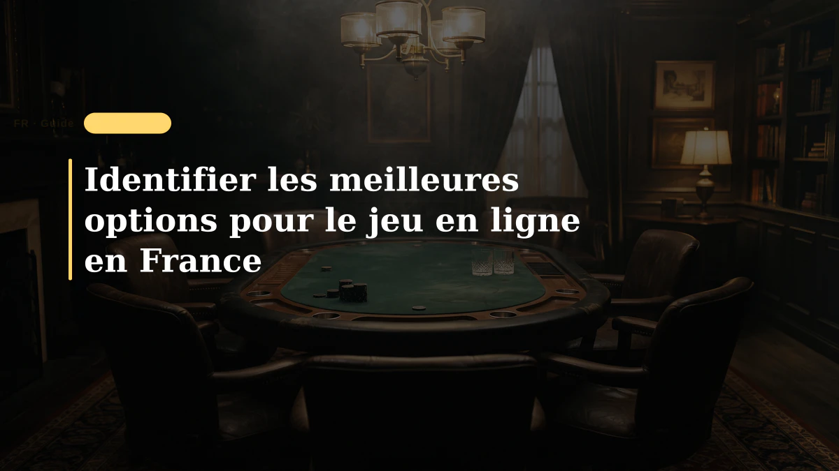 Identifier les meilleures options pour le jeu en ligne en France