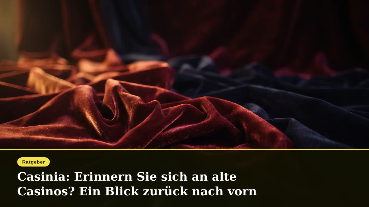 Casinia: Erinnern Sie sich an alte Casinos? Ein Blick zurück nach vorn