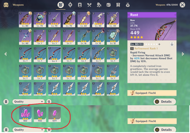 Weapons