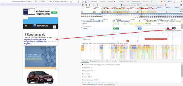 EXAMPLE LCP IN BLOGPOST