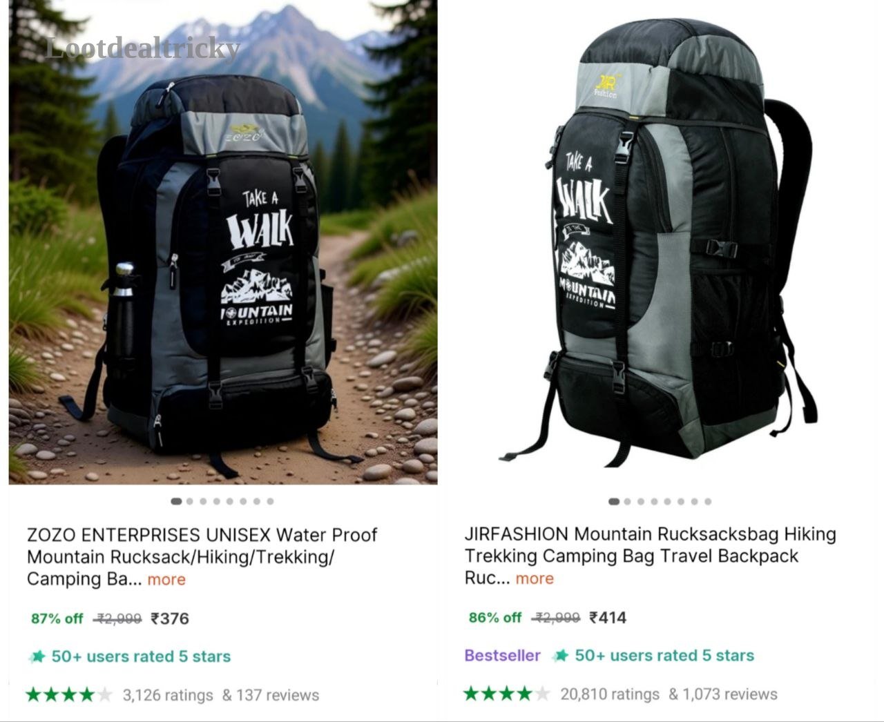Tracking Hikking Backpack – Just ₹376 | Lowest Price Deal Tracking Hikking Backpack – Just ₹376 | Lowest Price Deal