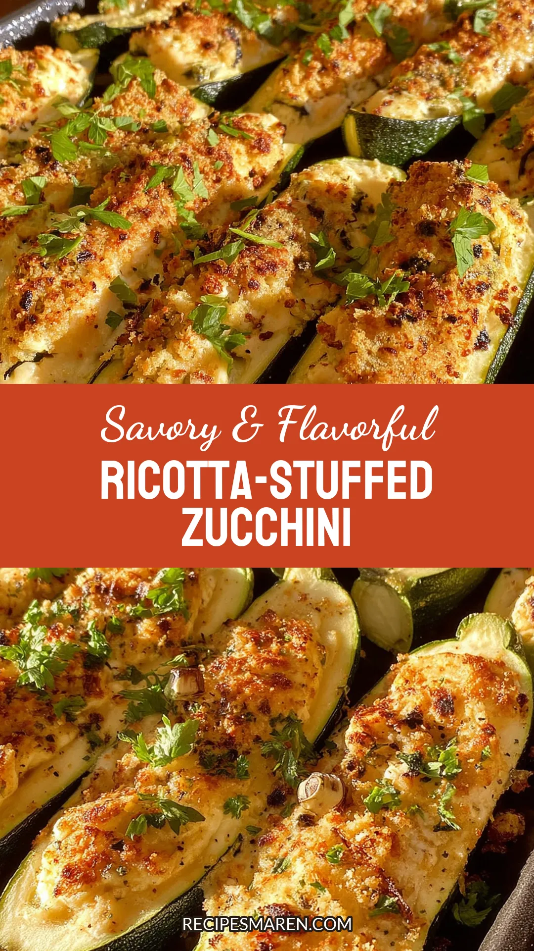 Discover how to make flavorful ricotta-stuffed zucchini that will impress your family and friends. This easy homemade recipe combines the creamy texture of ricotta with fresh herbs and spices, making it a delightful choice for any dinner table. Not only is it healthy and satisfying, but it's also a great way to use up those summer zucchinis. Perfect for weeknight dinners or as a side dish for gatherings. Click for the full recipe.