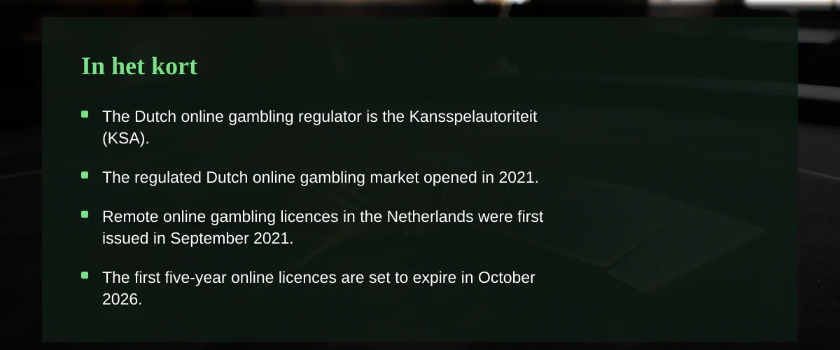 Werking van de casino welkomstbonus binnen het Nederlandse stelsel — In het kort