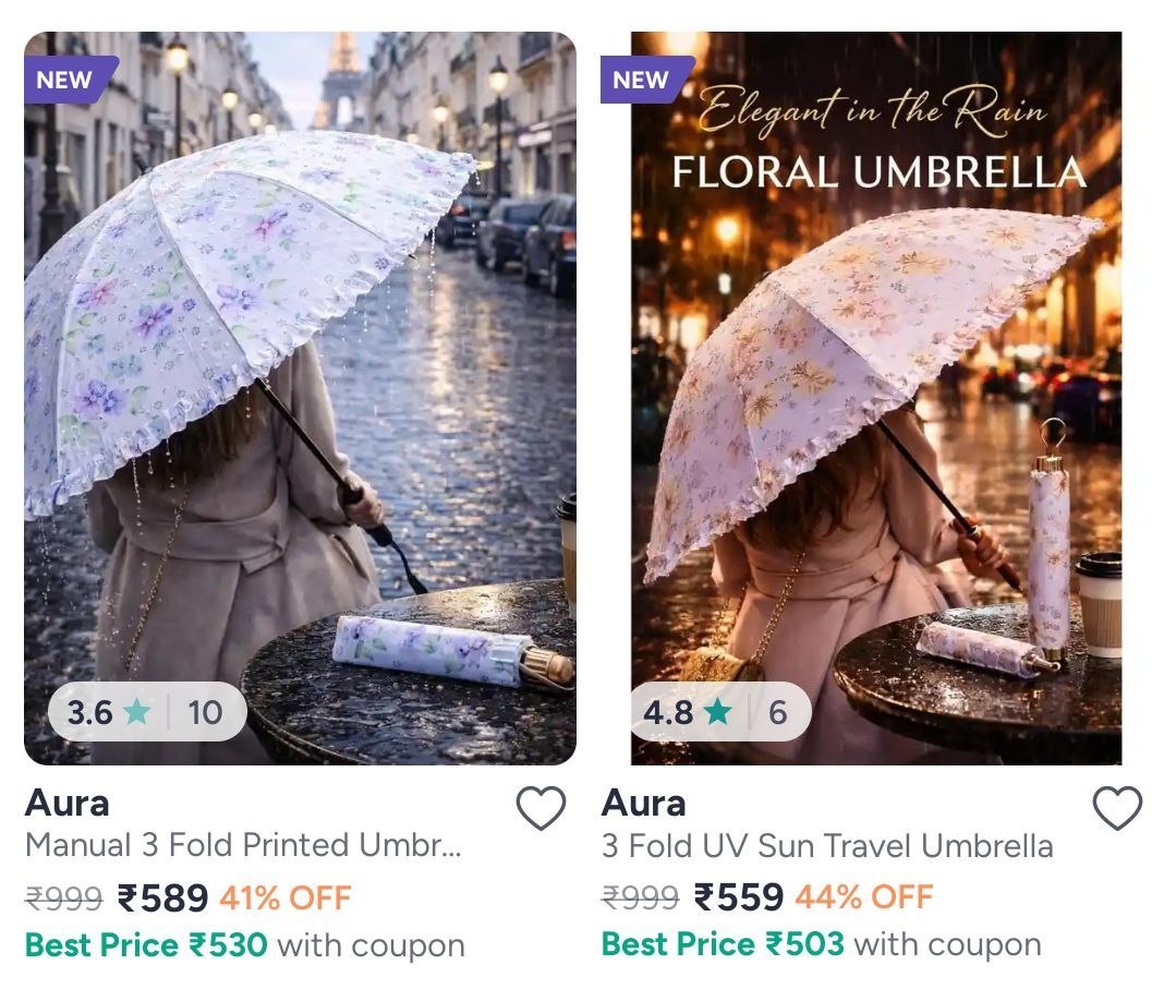 Umbrella Starting At – Huge Discount Get 70% OFF Today