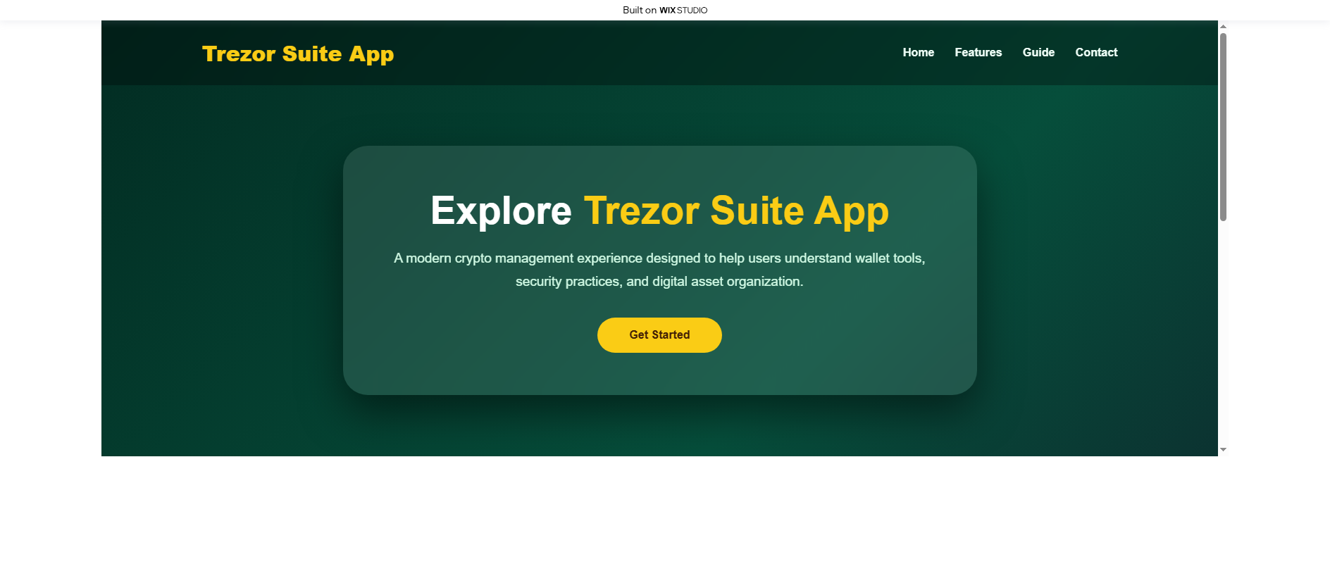 Stored capture of platform-trazorsuite.wixstudio.com