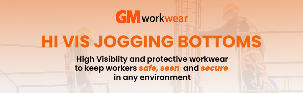 GM Workwear hi-vis cargo joggers original main image