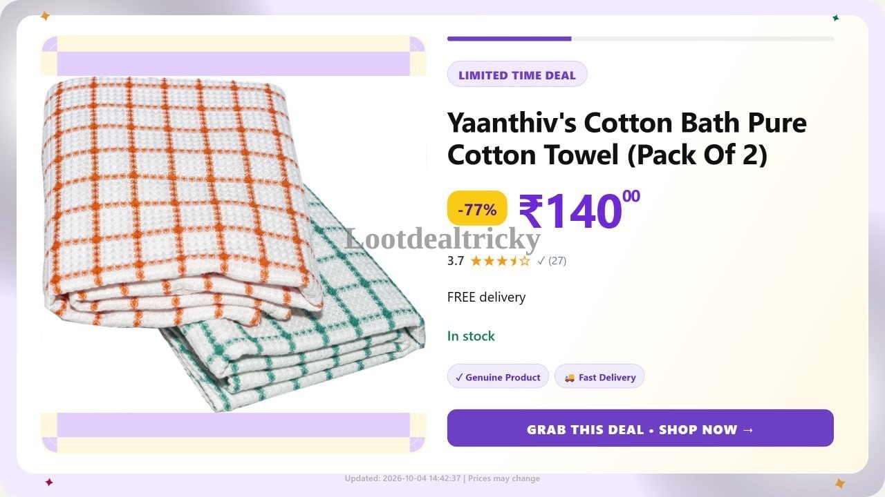   yaanthiv S Cotton – Just ₹140 | Best Price Drop Today