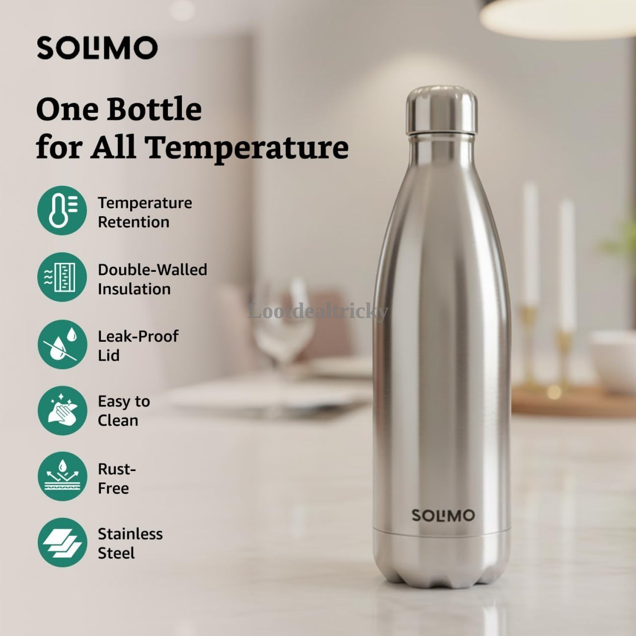 Solimo Stainless Steel | Best Price Drop Today