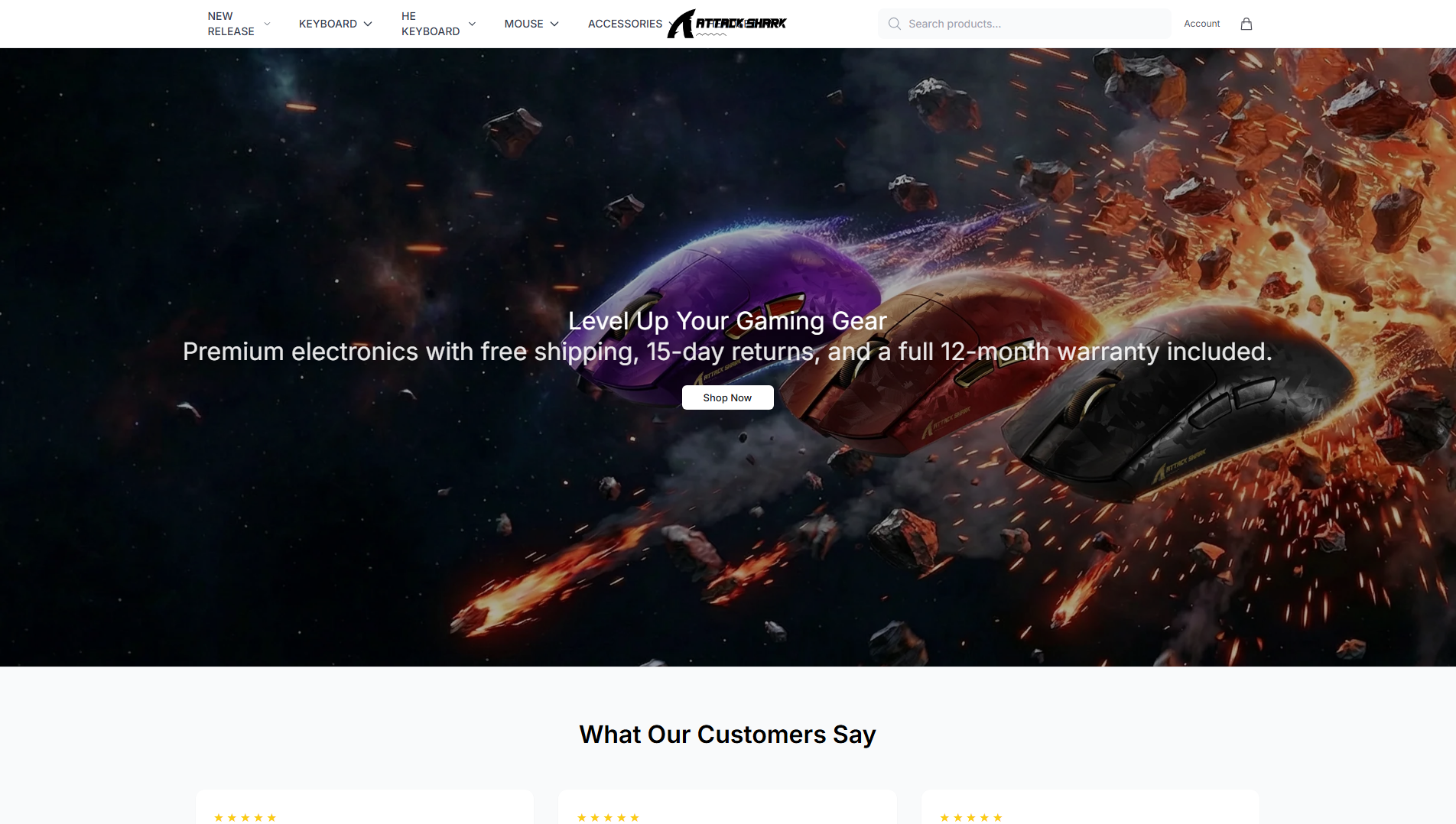 Stored capture of attacksharkgame.shop