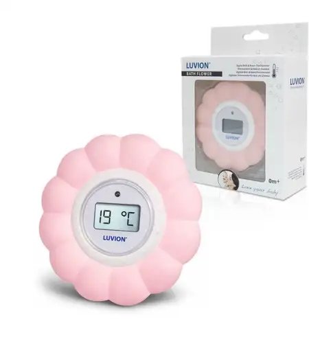 LUVION - babybadje kamerthermometer - Roze thermometer - ZitBaXL.nl