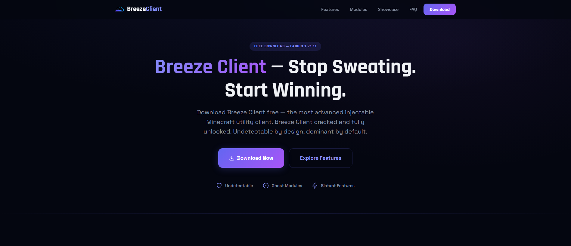 Stored capture of breezeclient.com