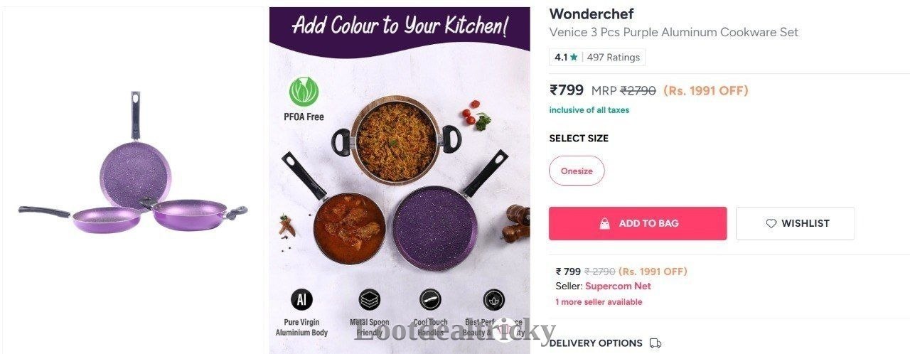 Wonderchef 3 Pcs – Fantastic Price Cut @ ₹743